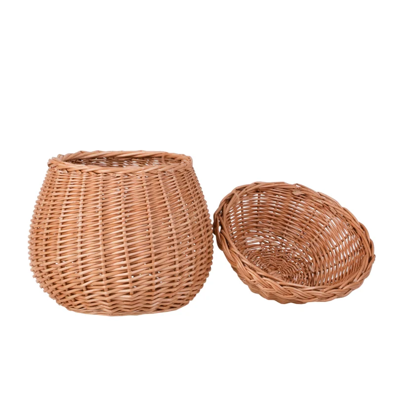 Zelveta wicker basket with lid TheWickerStories