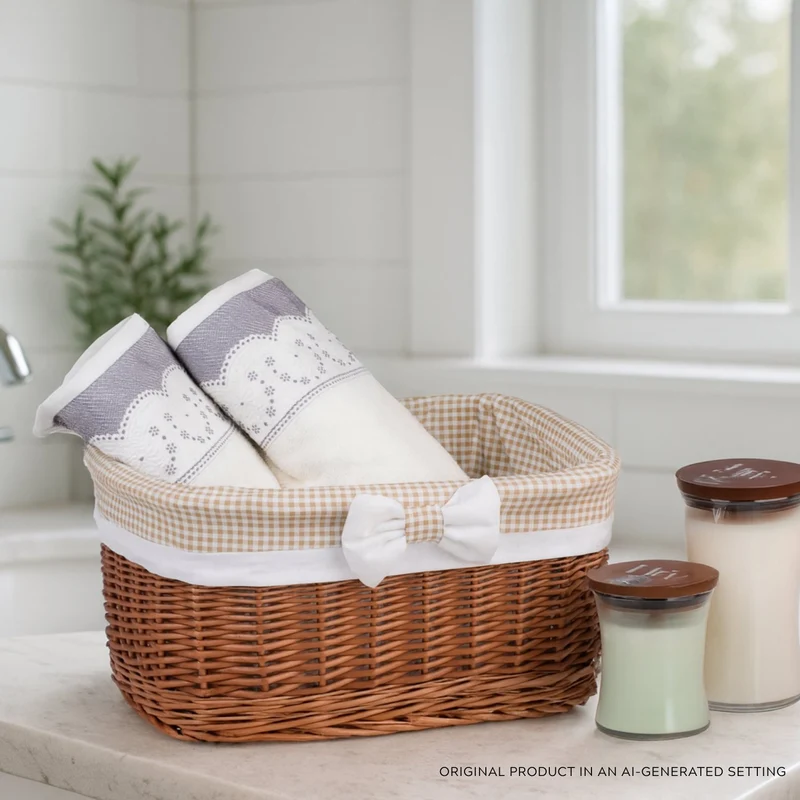 Nestor wicker basket with beige lining TheWickerStories