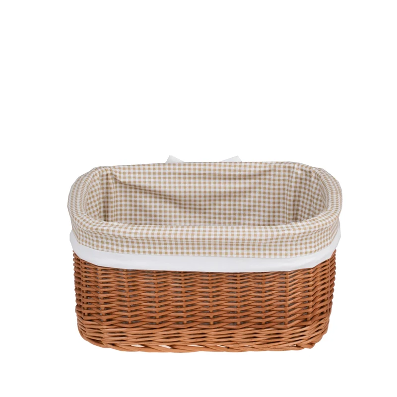 Nestor wicker basket with beige lining TheWickerStories
