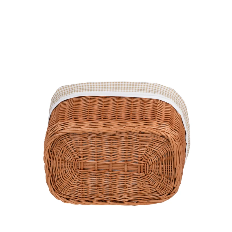 Nestor wicker basket with beige lining TheWickerStories
