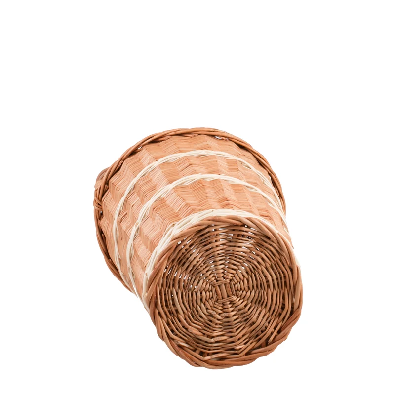 Vulpes wicker umbrella basket, umbrella stand, umbrella holder with handle TheWickerStories