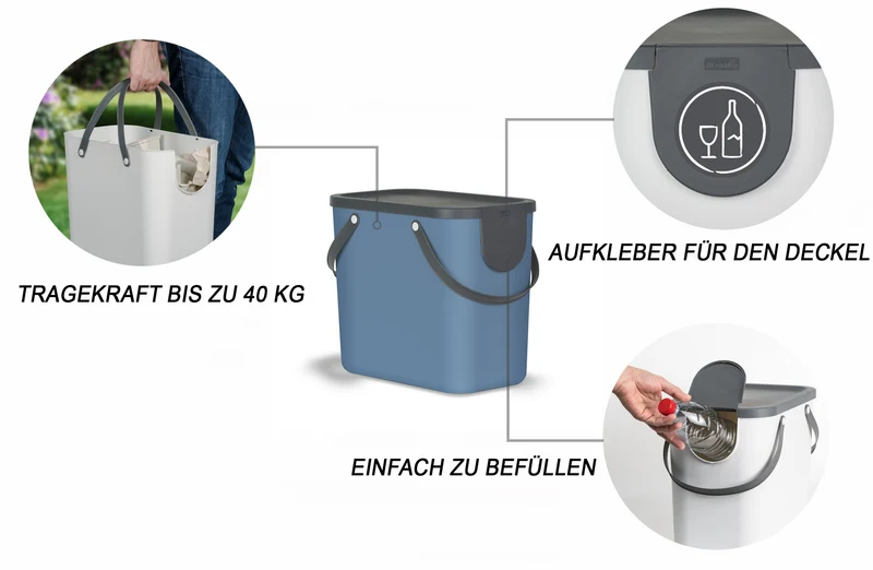 Recycling Müllsystem 25 l ALBULA