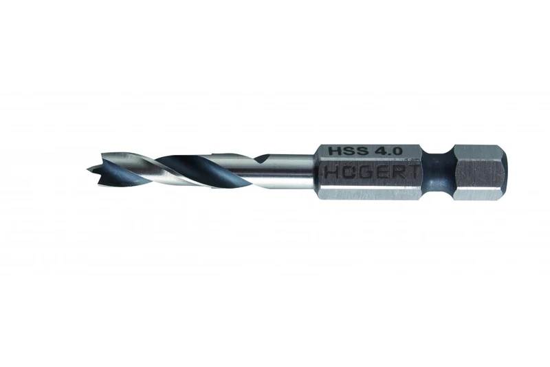 Wiertło do drewna 4 mm, uchwyt hex