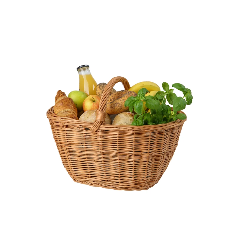 Walerissa wicker shopping basket, mushroom and picnic basket, decorative gift basket TheWickerStories