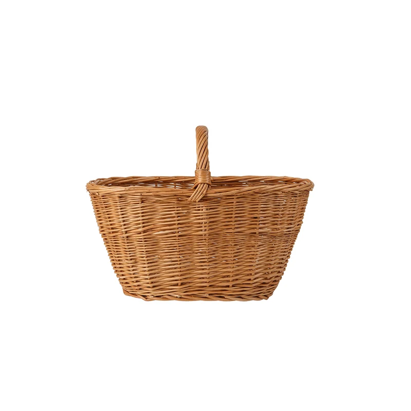 Walerissa wicker shopping basket, mushroom and picnic basket, decorative gift basket TheWickerStories