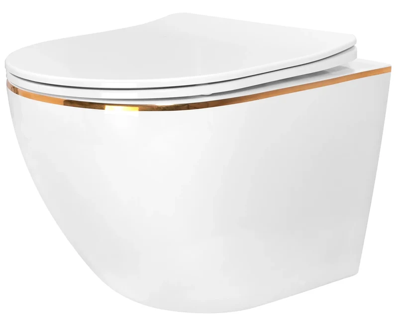 Toilette Carlo White Gold Edge