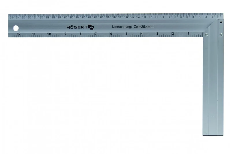 Kątownik stolarski aluminiowy 450x190 mm