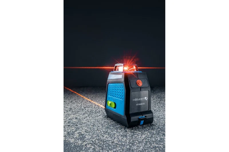 Poziomnica laserowa czerwona 30m 3D