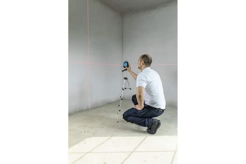 Poziomnica laserowa czerwona 30m 3D