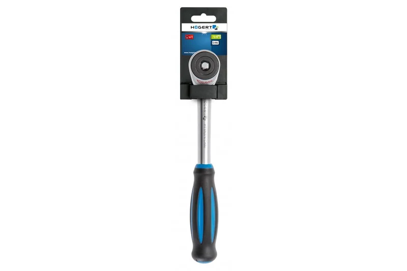 Grzechotka z obracaną rękojeścią 1/4", 60 zębów, CrMo