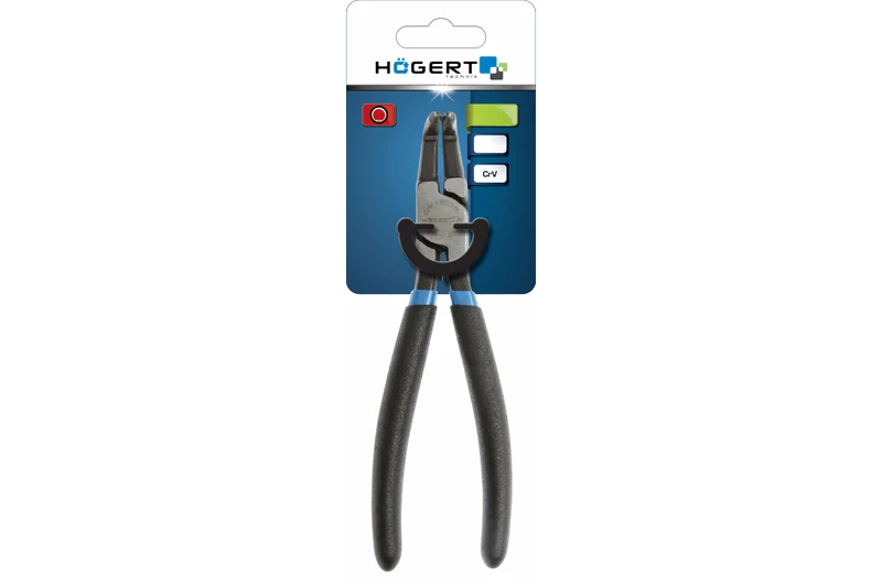 Szczypce do pierścieni osadczych wewnętrzne, odgięte, 180mm