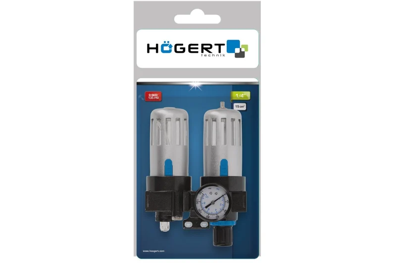 Filtr powietrza z reduktorem i naolejaczem 1/4", 90/60 ml