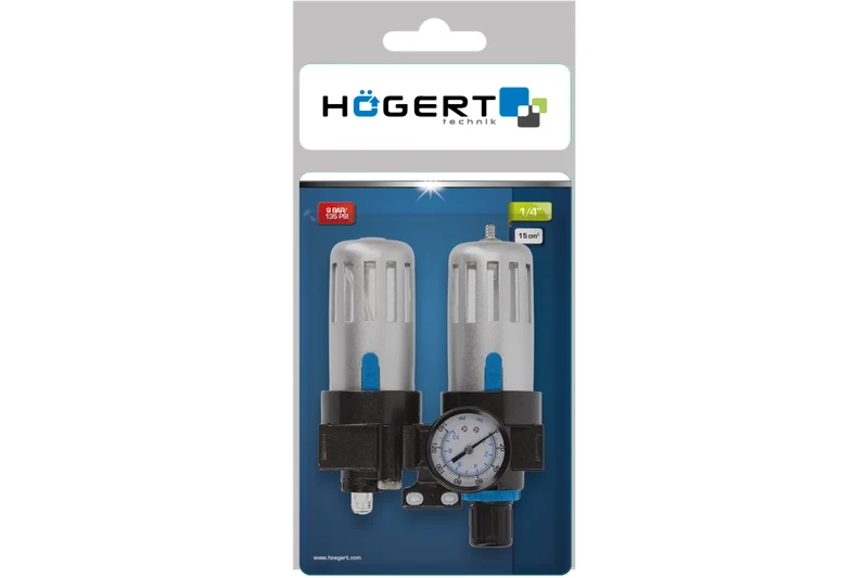 Filtr powietrza z reduktorem i naolejaczem 1/4", 90/60 ml