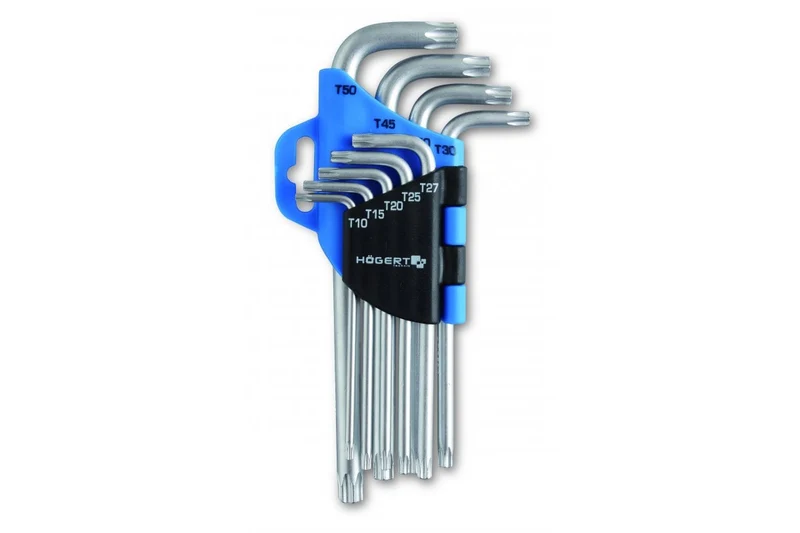 Klucze torx CrV, 9 szt.