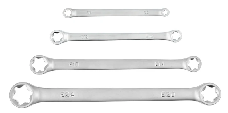 Zestaw kluczy oczkowych torx E6 - E24, 4cz.