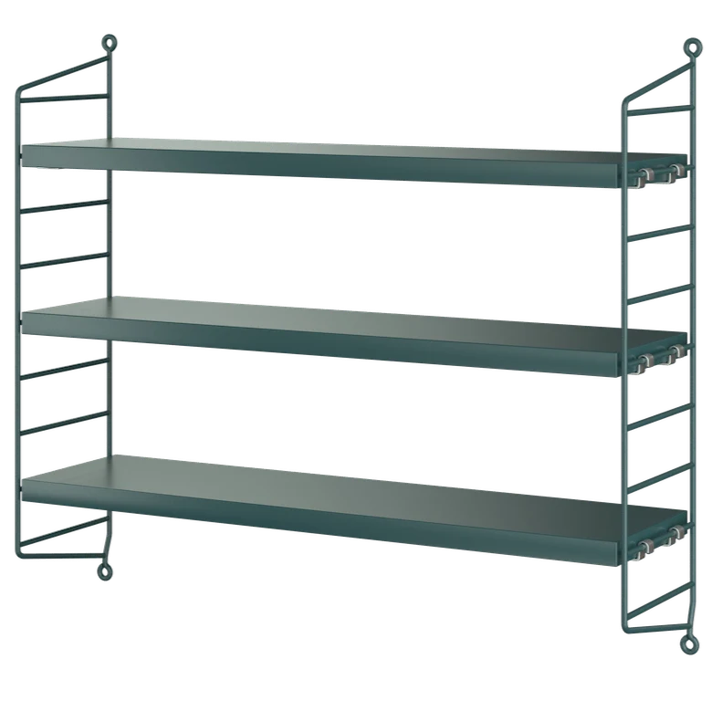 String Pocket Wandregal – Holz & Metall - String Furniture