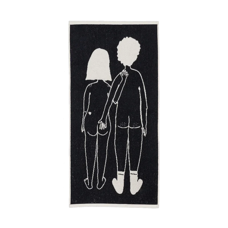 Handtuch “Naked Couple Back” 50x100 cm | Design Handtuch | helen b