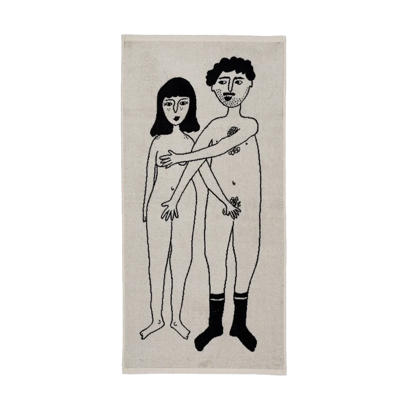 Handtuch “Naked Couple” 50x100 cm | Design Handtuch | helen b