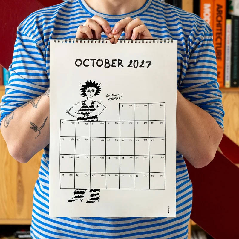 Wandkalender “Helen B” 2027 | Illustrativer Kalender | helen b