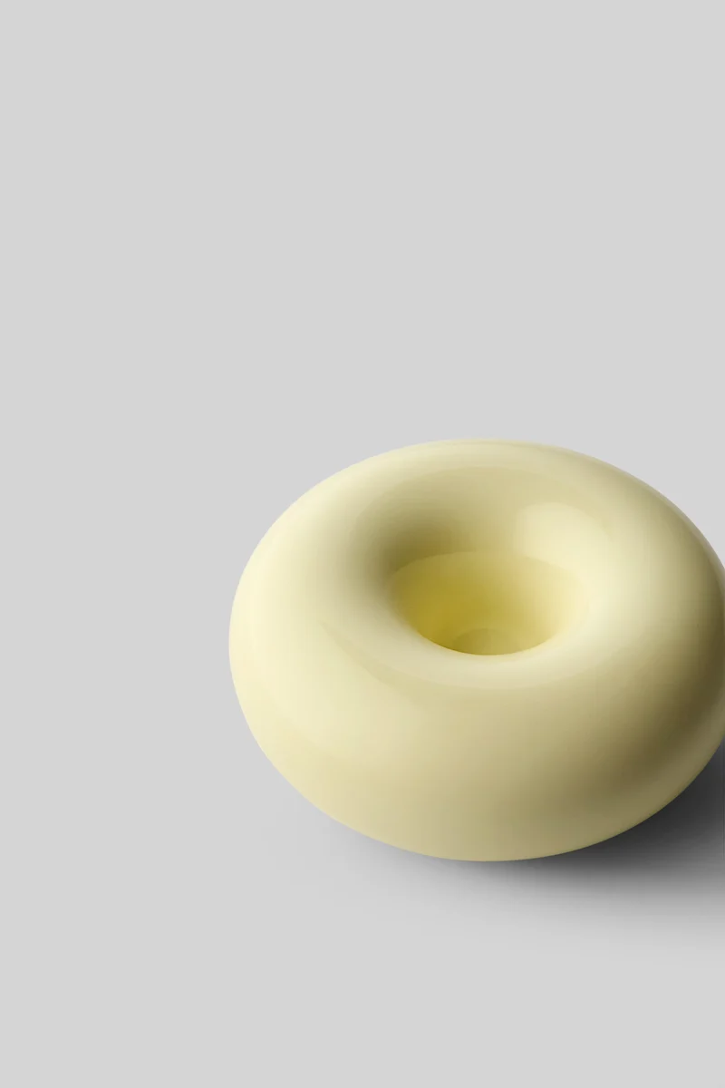 BOB CANDLE HOLDER, SMALL, YELLOW