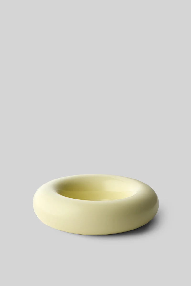 BOB CANDLE HOLDER, LARGE, YELLOW