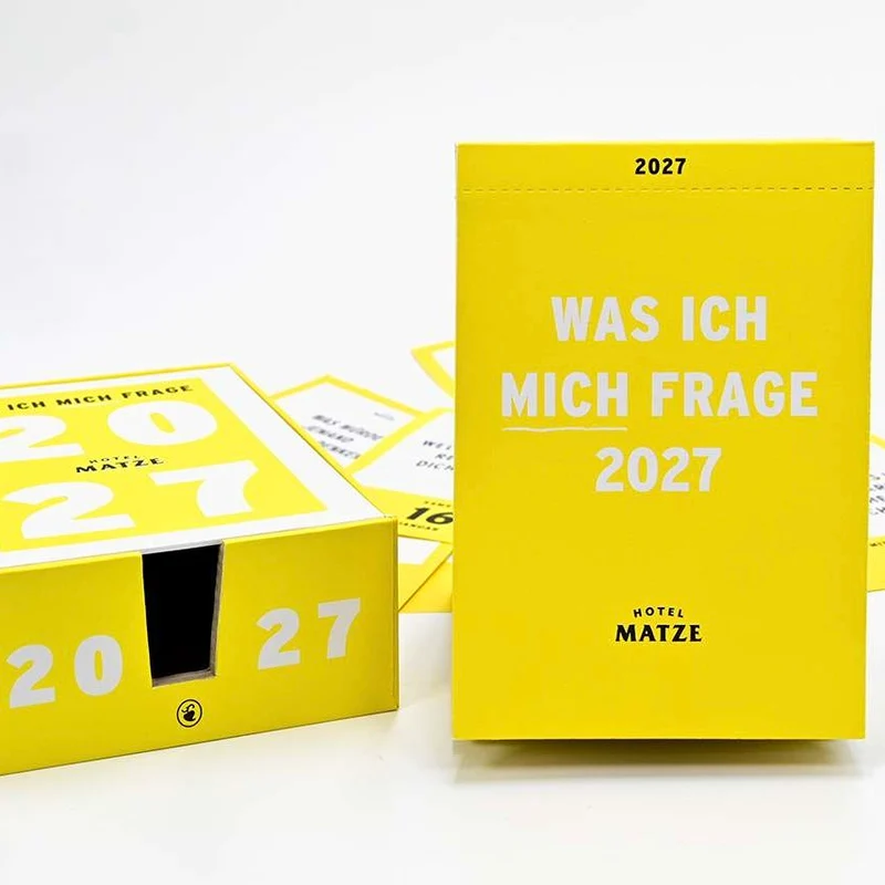 Abreißkalender “Was ich mich frage” 2027 | Verlag Hermann Schmidt
