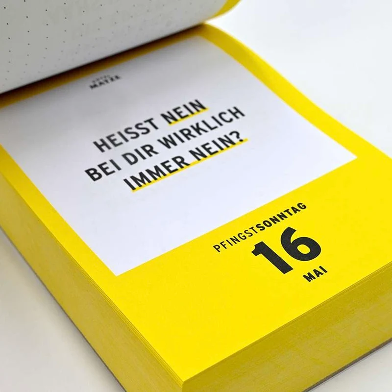 Abreißkalender “Was ich mich frage” 2027 | Verlag Hermann Schmidt