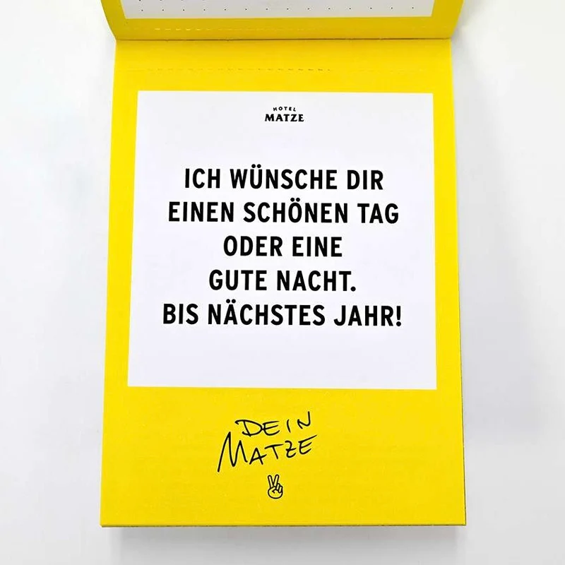 Abreißkalender “Was ich mich frage” 2027 | Verlag Hermann Schmidt