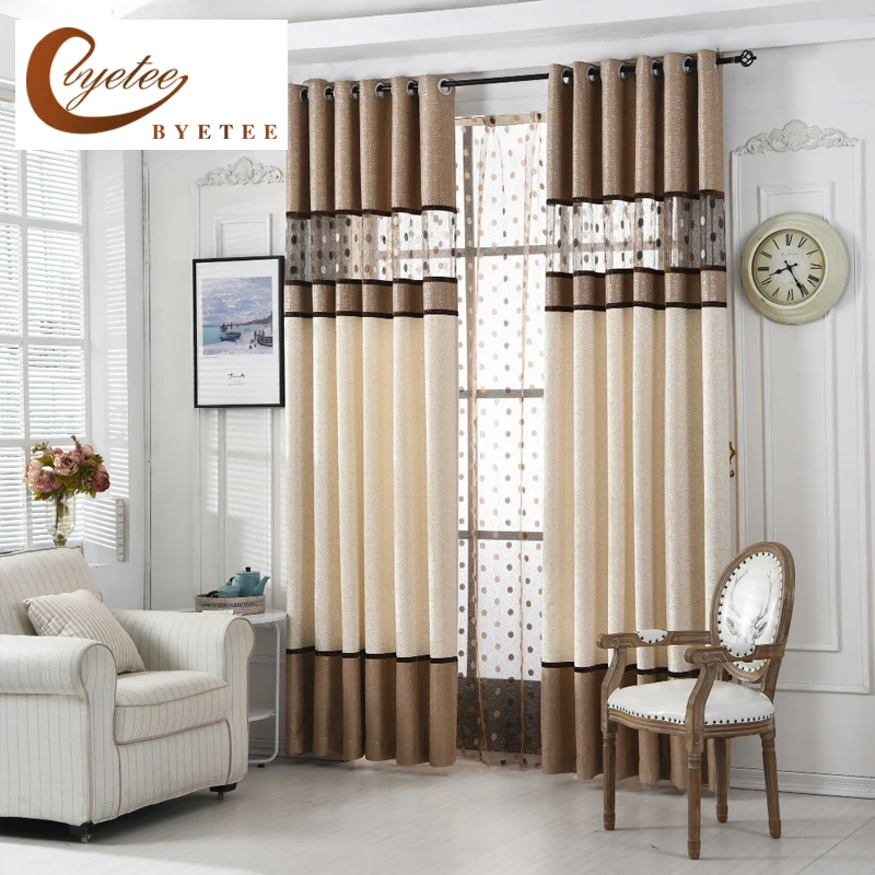 [byetee] High Quality Luxury Curtain For Bedroom Kitchen Curtains For Living Room Modern Cortinas Fabric Window String Curtains