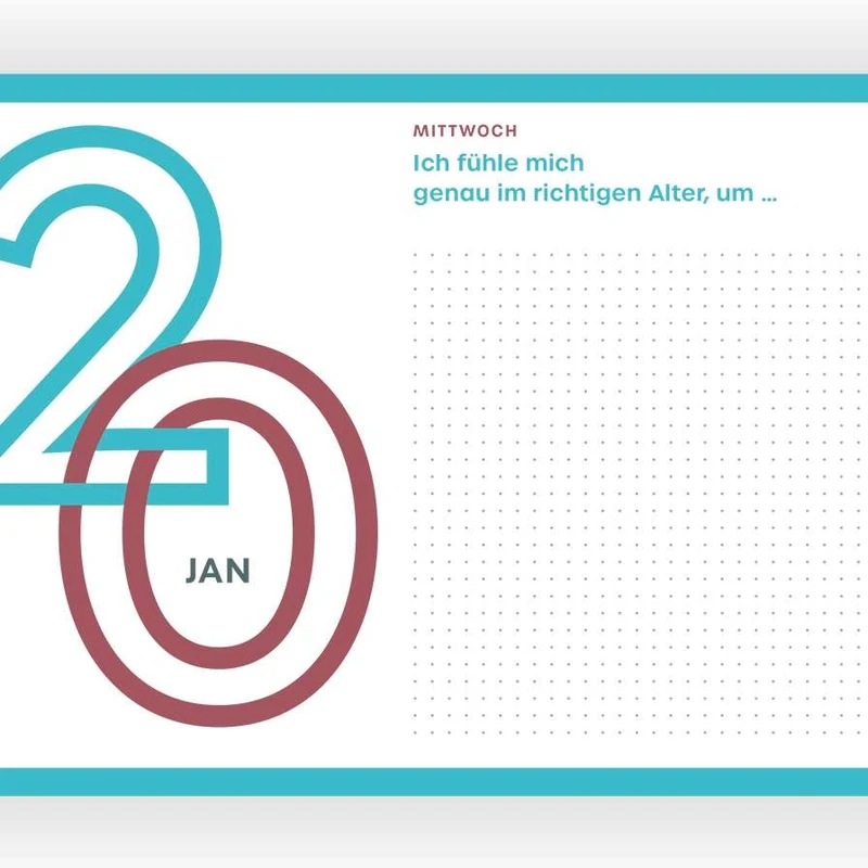 Journaling-Kalender “365 neue Seiten von dir” 2027 | Verlag Hermann Schmidt