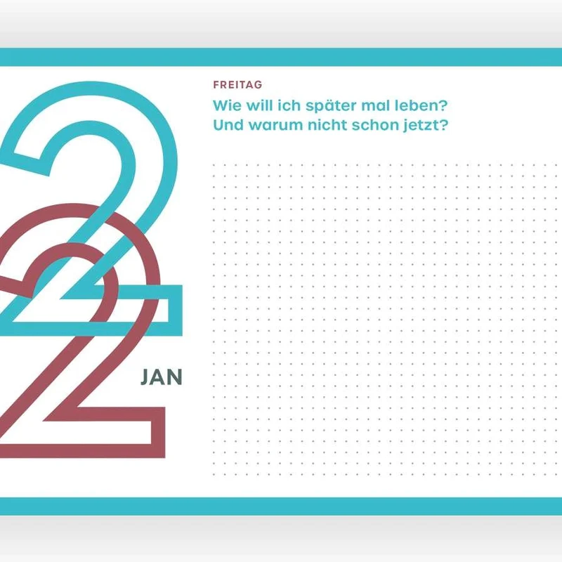 Journaling-Kalender “365 neue Seiten von dir” 2027 | Verlag Hermann Schmidt