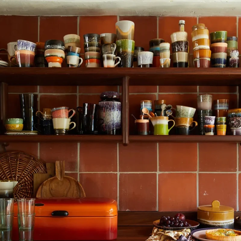 Kaffeebecher Keramik 6er Set Soil – HKliving 70s Ceramics