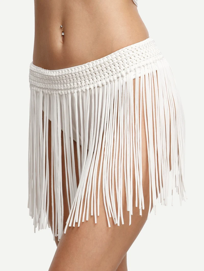 Macrame Fringe Bikini Bottom