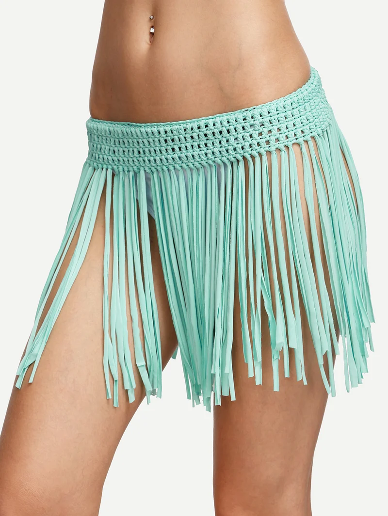 Macrame Fringe Bikini Bottom