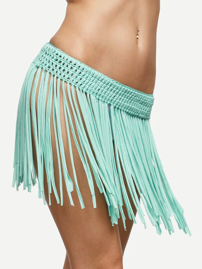 Macrame Fringe Bikini Bottom