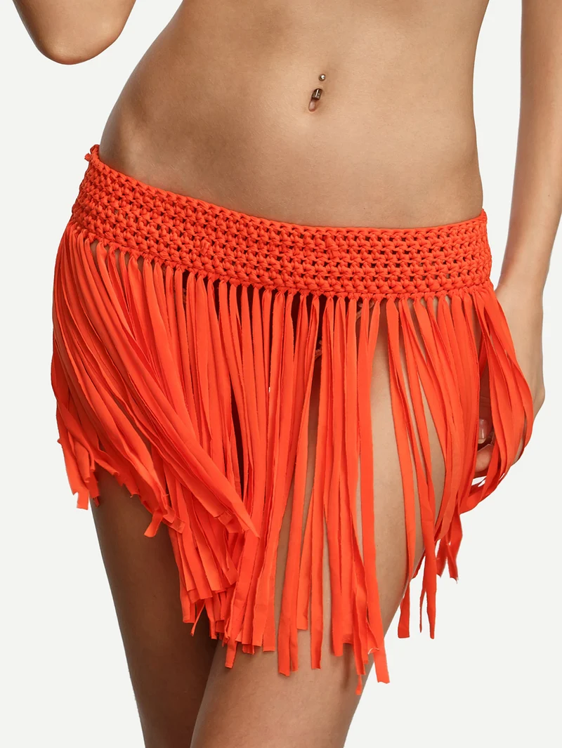 Macrame Fringe Bikini Bottom