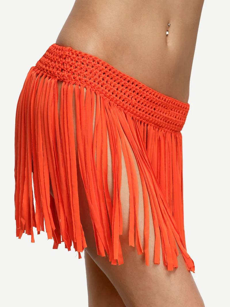 Macrame Fringe Bikini Bottom