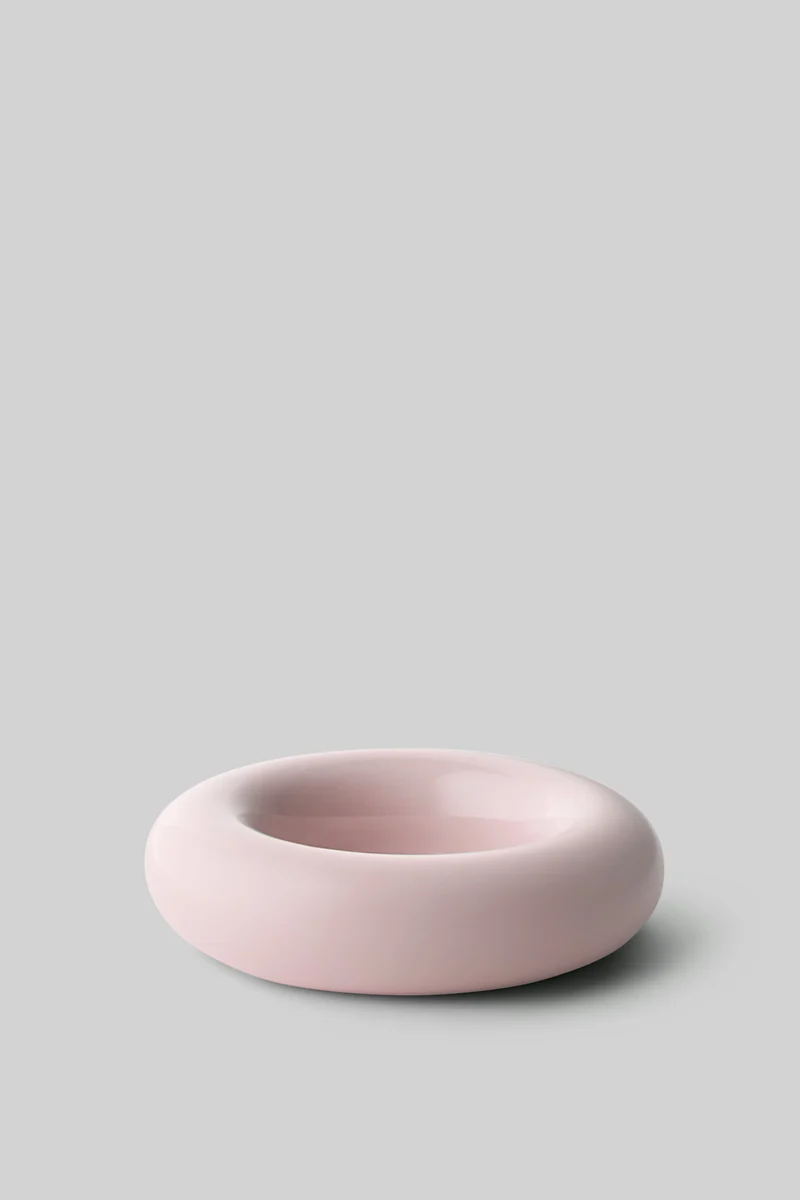 BOB CANDLE HOLDER, LARGE, ROSE