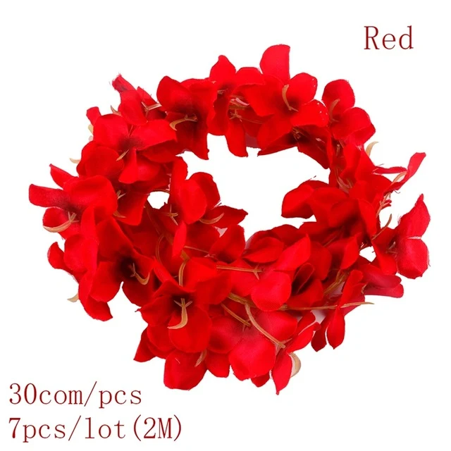 FENGRISE Artificial Flower Vine Silk Rattan Strip Wisteria Silk Garlands Romantic Wedding Decoration Party DIY Craft Wreath