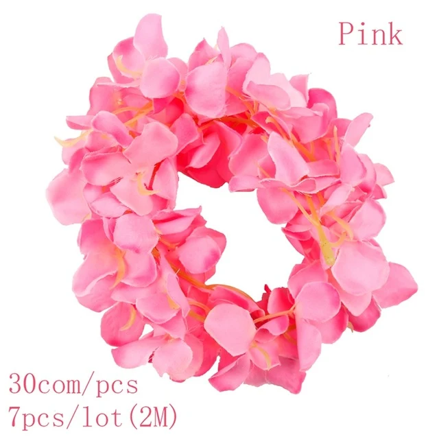 FENGRISE Artificial Flower Vine Silk Rattan Strip Wisteria Silk Garlands Romantic Wedding Decoration Party DIY Craft Wreath