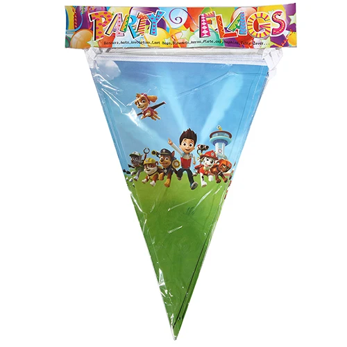 Wholesale Pawed Patrolling Baby happy Birthday Party Decoration Paper Napkins Plates Cups theme party supplies for kids