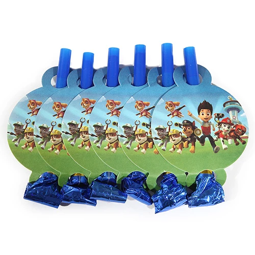 Wholesale Pawed Patrolling Baby happy Birthday Party Decoration Paper Napkins Plates Cups theme party supplies for kids