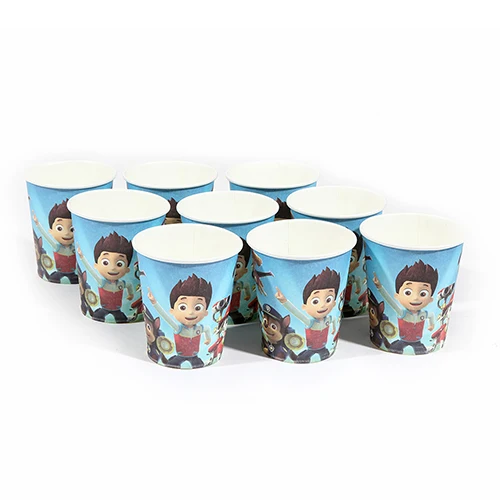 Wholesale Pawed Patrolling Baby happy Birthday Party Decoration Paper Napkins Plates Cups theme party supplies for kids