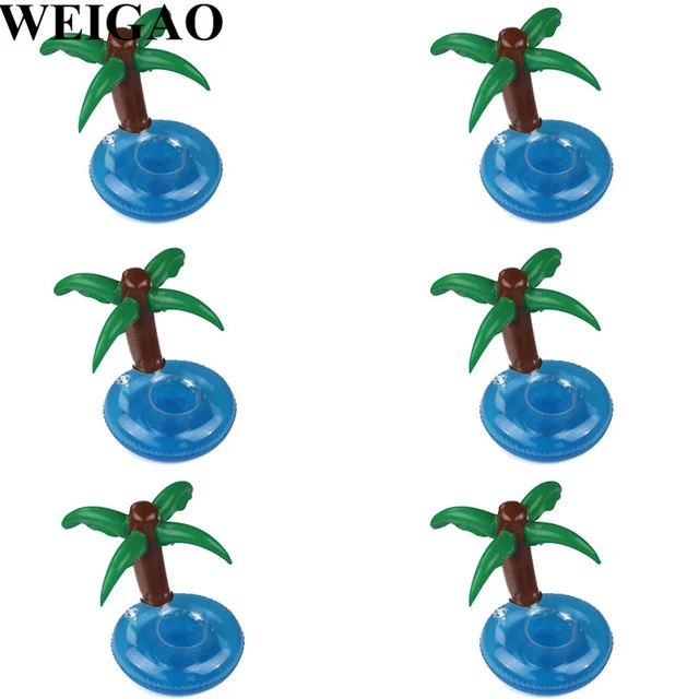 WEIGAO Flamingo Theme Birthday Party Decoration Supplies Pineapple Coconut Tableware Disposable Straw Plate Cup Holder Tableware