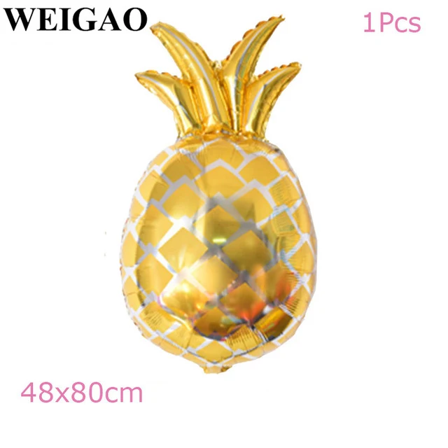 WEIGAO Flamingo Theme Birthday Party Decoration Supplies Pineapple Coconut Tableware Disposable Straw Plate Cup Holder Tableware