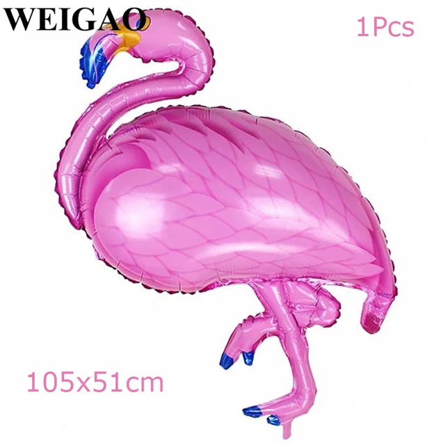 WEIGAO Flamingo Theme Birthday Party Decoration Supplies Pineapple Coconut Tableware Disposable Straw Plate Cup Holder Tableware