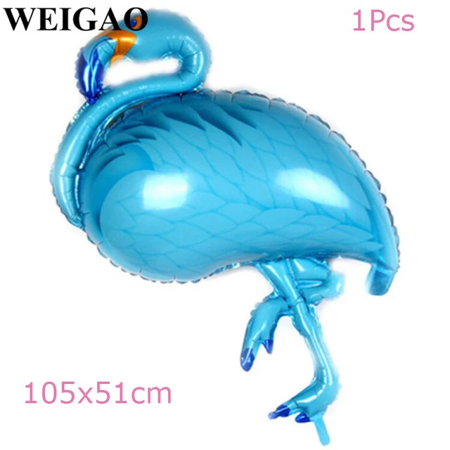 WEIGAO Flamingo Theme Birthday Party Decoration Supplies Pineapple Coconut Tableware Disposable Straw Plate Cup Holder Tableware