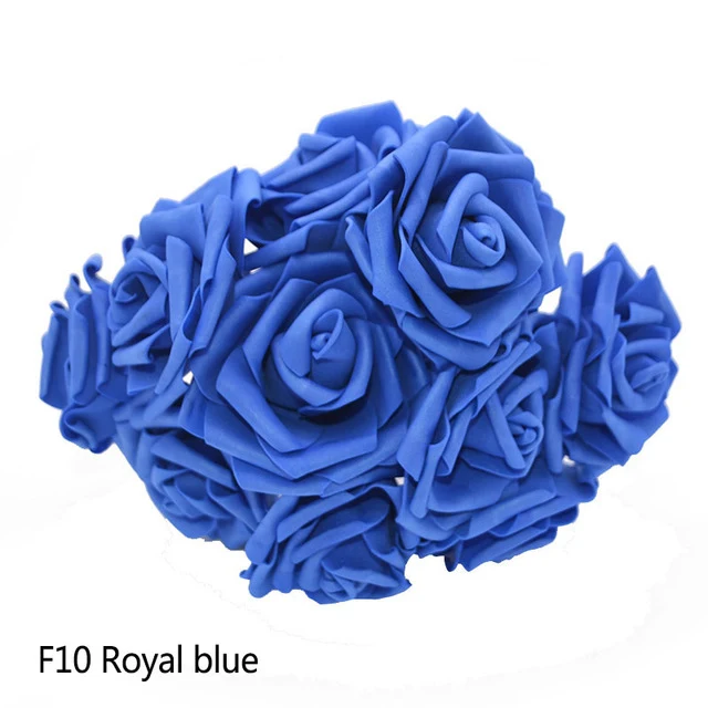 25 Heads 8CM PE Foam Artificial Rose Flowers Wedding Bride Bouquet Home Decor Rose Flowers DIY Party Supplies Handmade Craft