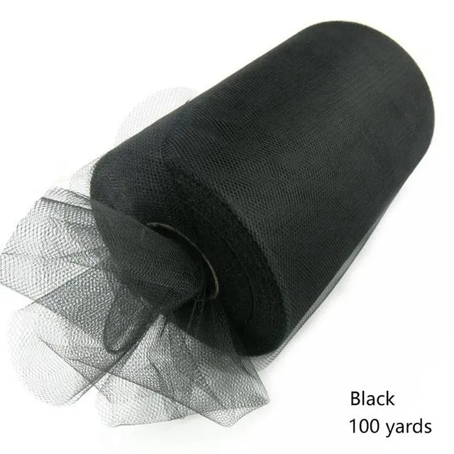 FENGRISE 100 Yards Tulle Wedding Backdrop Wedding Decoration 15cm Tulle Roll Outdoor Ceremony Photography Birthday Party Decor
