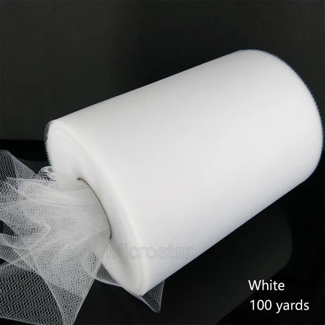 FENGRISE 100 Yards Tulle Wedding Backdrop Wedding Decoration 15cm Tulle Roll Outdoor Ceremony Photography Birthday Party Decor